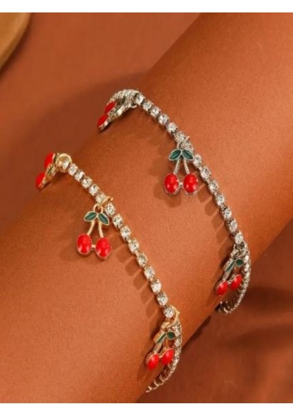 1 Ad Kiraz Charmlı Taşlı Bileklik fiyatları