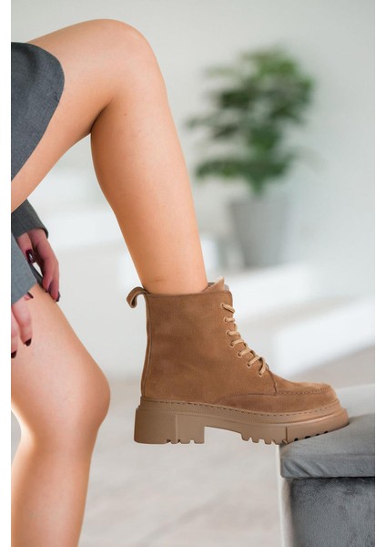 Patrick Kadın Hakiki Deri Süet Postal Camel indirimleri