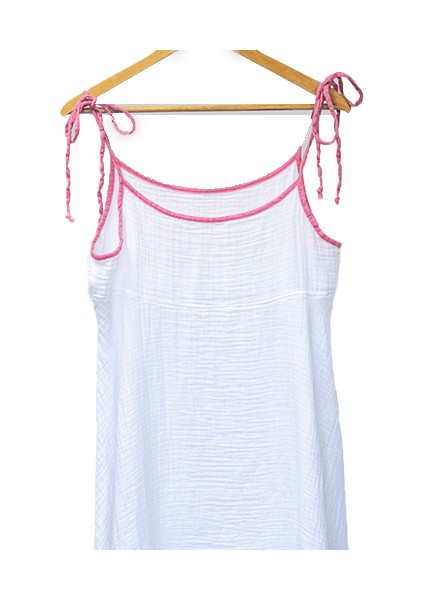 %100 Pamuk Müslin Nefes Alır Kadın Askılı Yazlık Gecelik Elbise Pijama – Rahat, Şık ve Çok Amaçlı fiyatları