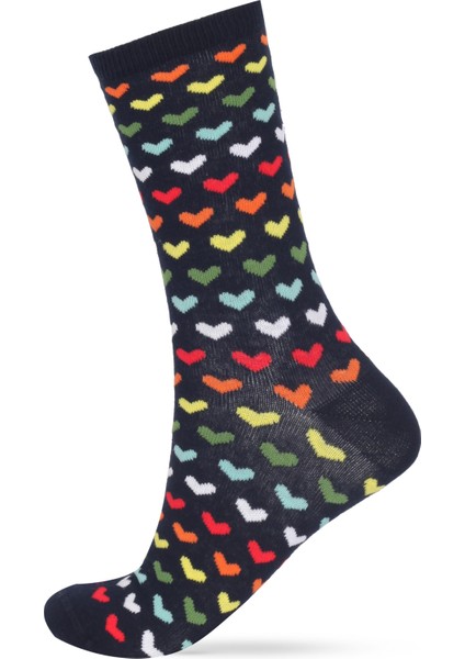 Kadın 6'lı Paket Kapli Desenli Soket Çorap