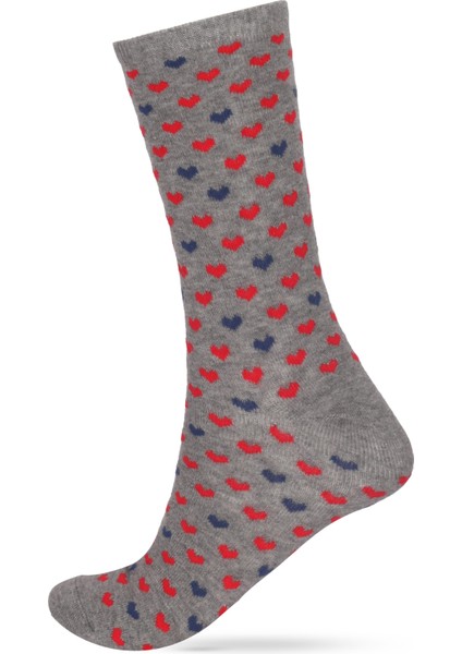 Kadın 6'lı Paket Kapli Desenli Soket Çorap modelleri