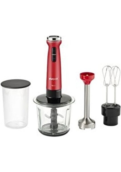 K-1270 Çoklu Set El Blenderi 700 W 1,7 lt Kapasite Kırmızı Renkli Fonksiyonel fırsatları