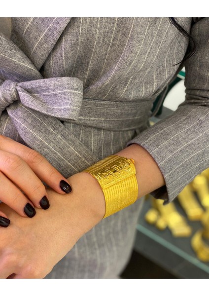 Kadın Gümüş 17 Sıra Kalemli Toka Hasır Bileklik fiyatları