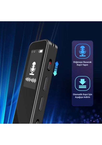 64 GB LED Ekranlı Dijital Ses Kayıt Cihazı,sessiz Çalışma Özelliği modelleri