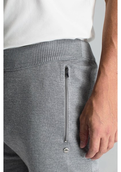 Merino Yün Açık Gri Triko Pantolon fırsatları