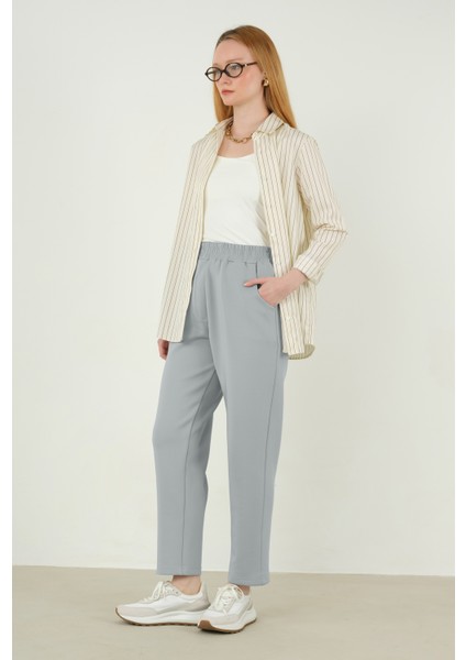 Scuba Pantolon Açık Gri