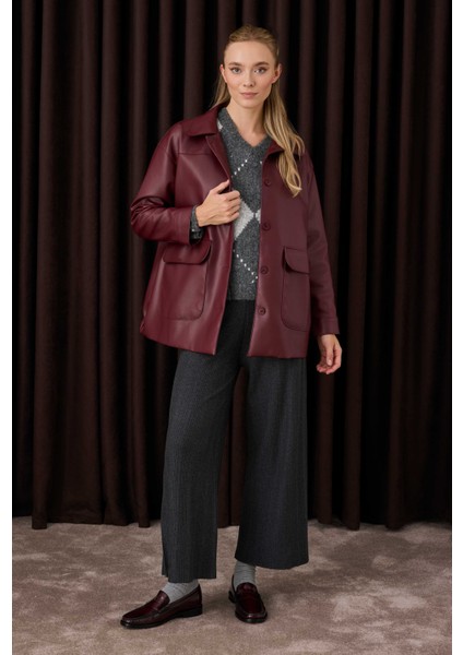 Fitilli Triko Pantolon Antrasit