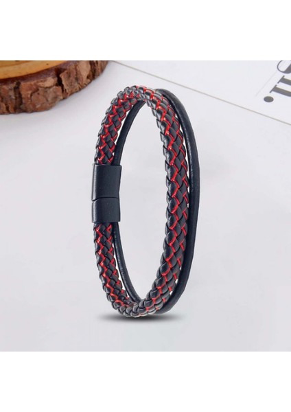 Kırmızı Renk Çoklu Deri Bileklik 9593B5D5 fiyatları