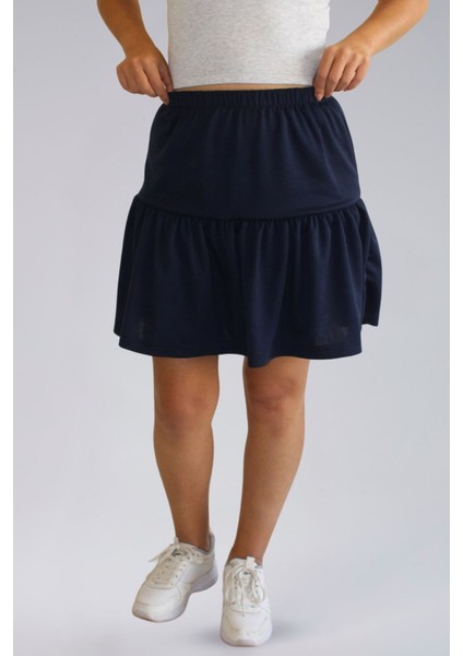 Mevsimlik Kadın Etek - Ecrin Kumaş Mevsimlik Mini Boy Kadın Şort Etek