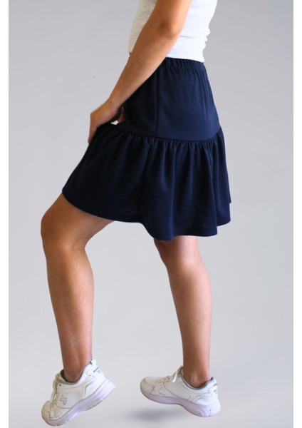 Mevsimlik Kadın Etek - Ecrin Kumaş Mevsimlik Mini Boy Kadın Şort Etek