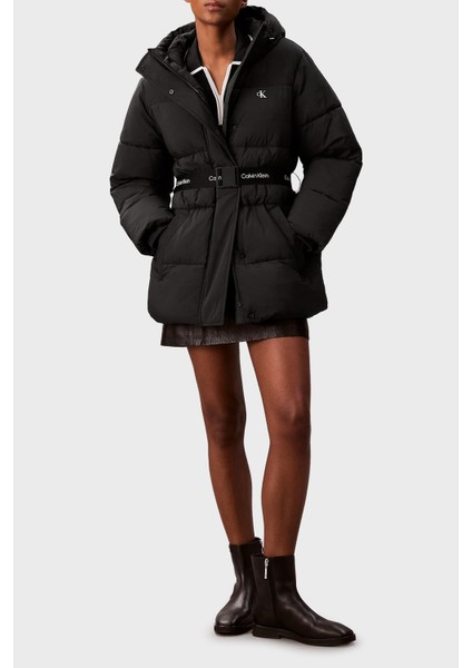 Regular Fit Kapüşonlu Kemer Detaylı Suya Dayanıklı Mont LV047D507GUB1 Bayan Mont LV047D507G Ub1 fiyatları