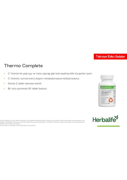Thermo Complete 90 Tablet - Spor ve Yoğun Günler Için Zindelik Takviyesi 2'li Paket modelleri