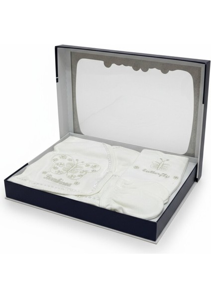 Yeni Sezon Sarı Kelebekli 5'li Yenidoğan Hastane Çıkışı Seti Erkek Kız Bebek fiyatları