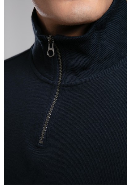 Desona Erkek Dik Yaka Sweatshirt Lacivert fırsatları