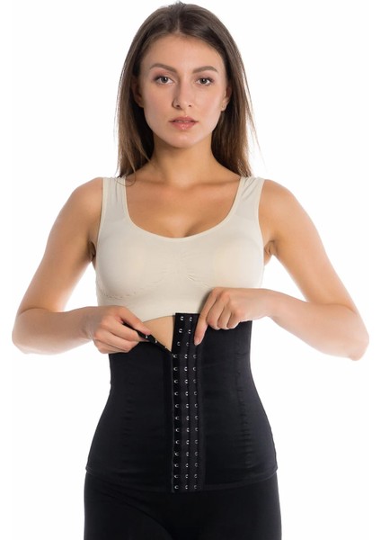 Çelik Balenli Lateks İnceltici Sıkılaştırıcı Doğum Sonrası Latex Korse Bel Lohusa Göbek Korsesi