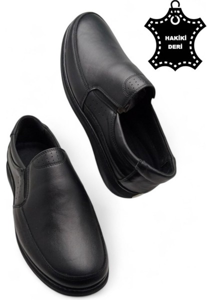 Erkek Mevsimlik Hakiki Deri Ultra Rahat Klasik Günlük Baba Ayakkabısı fırsatları