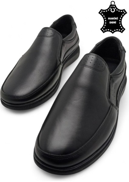 Erkek Mevsimlik Hakiki Deri Ultra Rahat Klasik Günlük Baba Ayakkabısı indirimleri