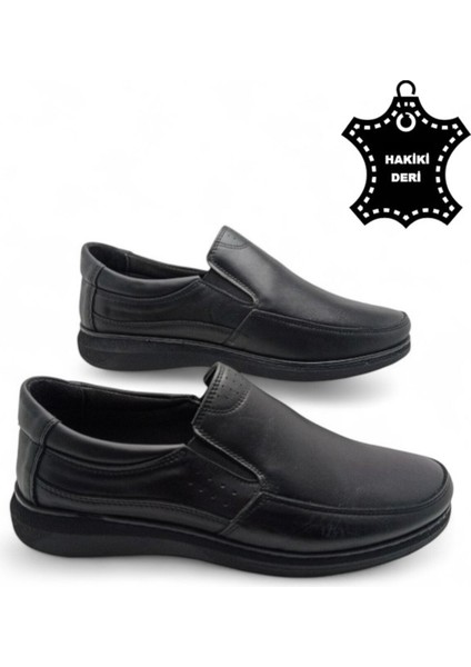 Erkek Mevsimlik Hakiki Deri Ultra Rahat Klasik Günlük Baba Ayakkabısı