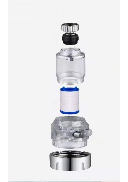 Filtreli Lüks Şeffaf Fonksiyonlu 360° Mutfak Lavabo Batarya Musluk Başlığı indirimleri