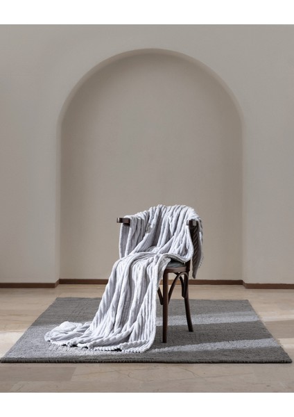 Corbeau Welsoft Düz Tv Battaniye - Gri