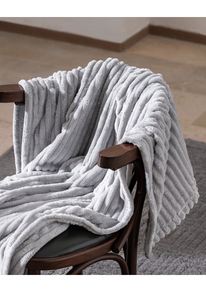 Corbeau Welsoft Düz Tv Battaniye - Gri fırsatları