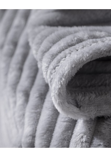 Corbeau Welsoft Düz Tv Battaniye - Gri