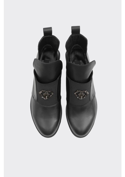 Hakiki Deri Lastikli Kadın Bot modelleri