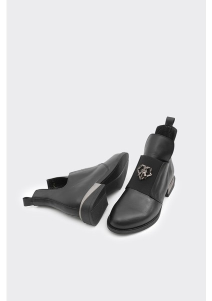 Hakiki Deri Lastikli Kadın Bot indirimleri