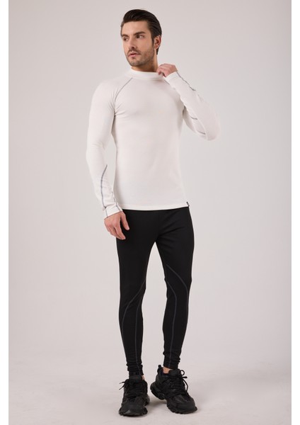 Thermo-Fit Erkek Termal Içlik Üst Kayak Içliği Ekru Beyaz Gri fırsatları