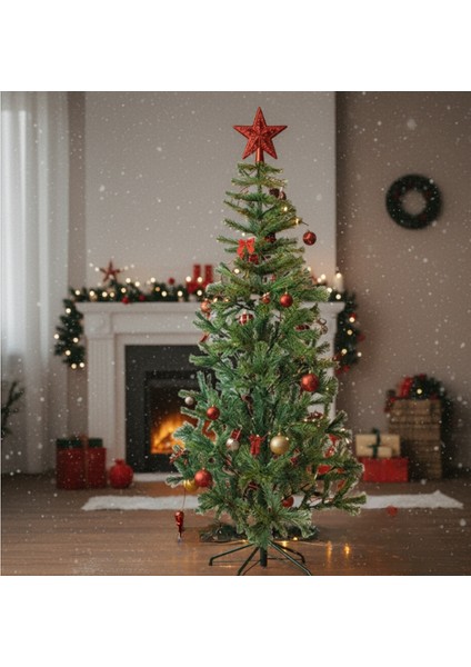 38 Parça Yeni Yıl Paketi – 90 cm Çam Ağacı ve Yılbaşı Süsleri Seti