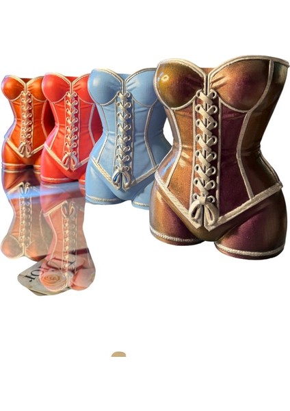 Dekoratif Kadın Büstü Şarap Şişesi Standı – Estetik Tasarım – Lüks Ev Bar Dekoru(Pembe)