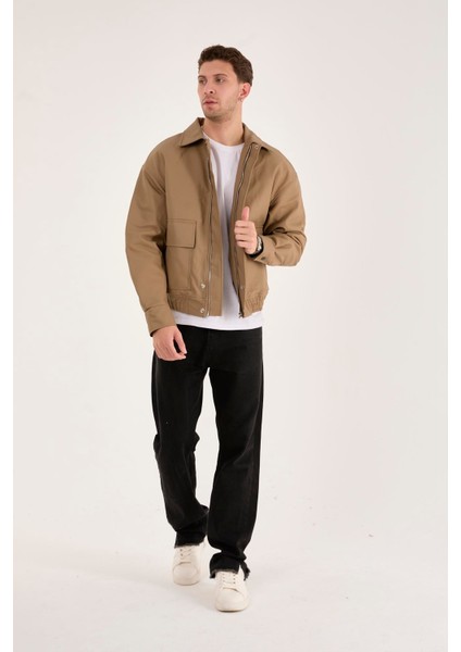 X-2014 Bel Lastikli Içi Kapitone Deri Mont