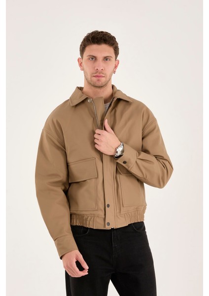 X-2014 Bel Lastikli Içi Kapitone Deri Mont indirimleri