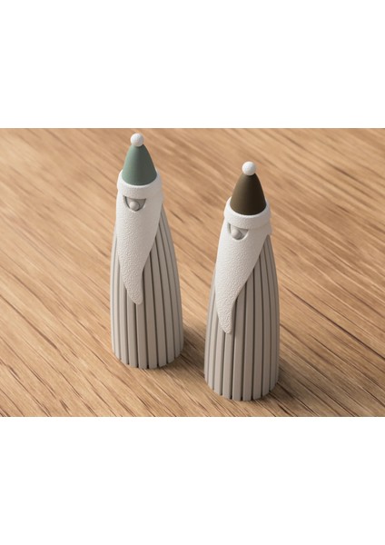 Nordic Santa Ikili Set | Minimalist Noel Baba Figürleri (2’li Dekor Seti) fiyatları