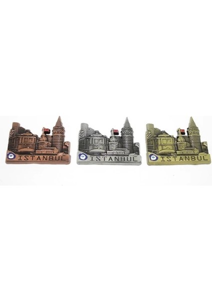 Metal Istanbul Temalı Yöresel Magnet Model 3