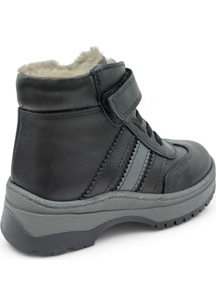 Hakiki Deri Gerçek Kürklü Unisex Çocuk 3 Çizgi Bot fırsatları