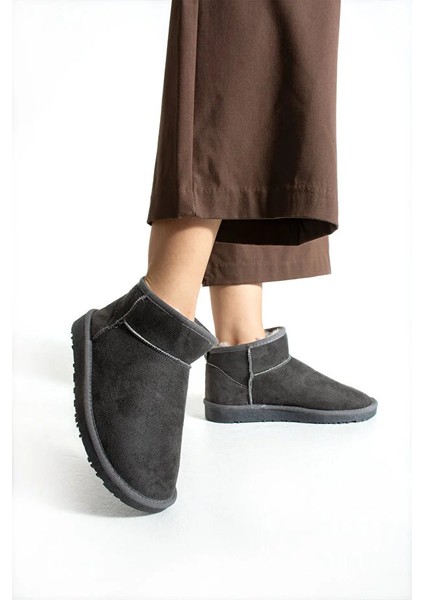 Moscow Mini Taba Süet Yarım Bot Içi Tüylü Düz Taban Kadın Ayakkabı fiyatları