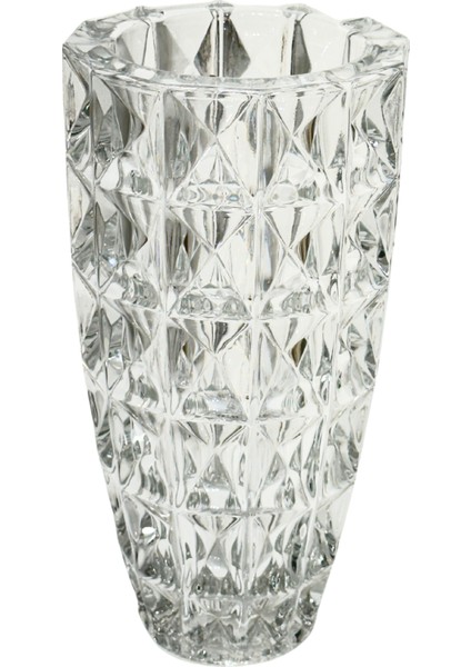 Piramit Desen Şeffaf Vazo fiyatları