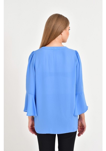 Önü ve Kolları Volanlı Bluz indirimleri