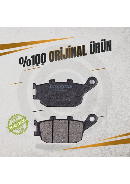 BRAKİNG YAMAHA MT-09 TRACER (2015-2023) YARI METALİK ARKA FREN BALATASI fırsatları