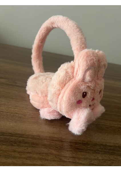 Kadın/kız Çocuk Tavşan Figürlü Soft Peluş Kışlık Kulaklık