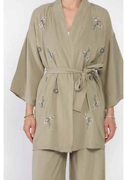 Taşlı Kimono Pantolon Ikili Takım P-00017514 fırsatları