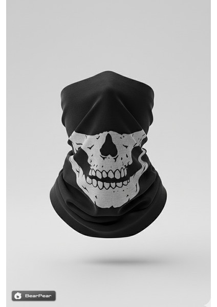 Siyah Kurukafa Buff Baf Bandana Maske Rüzgarlık Motorcu Boyunluğu fiyatları
