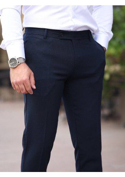 Slim Fit Likralı Kumaş Pantolon
