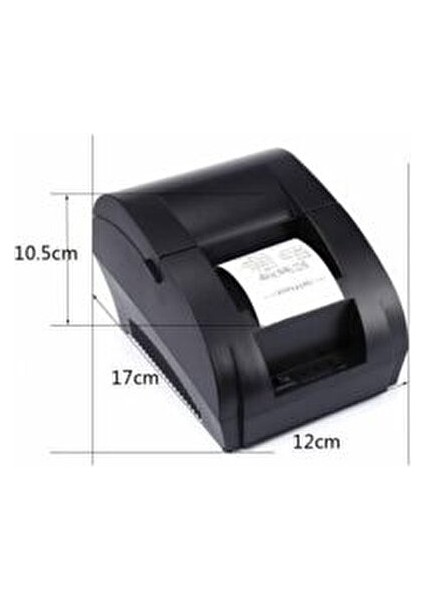 ZJ-5890K Termal Fiş Yazıcı USB Bağlantılı Siyah 0,85 kg Kompakt Tasarım modelleri