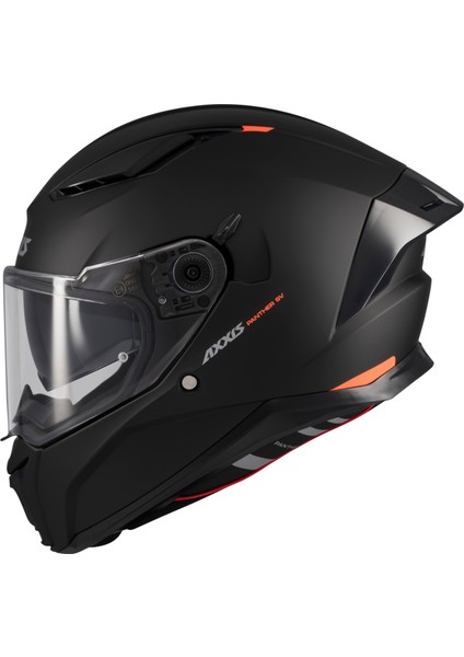 Motosiklet Kask Panther Sv Full Face Güneş Vizörlü Ece 22.06R Motor Kaskı Mat Siyah