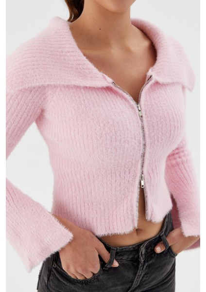 Yumuşak Dokulu Bluz Hırka Pembe fiyatları