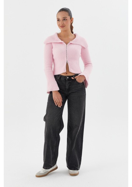 Yumuşak Dokulu Bluz Hırka Pembe fırsatları