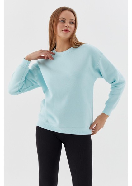 Üç Iplik Şardonlu Sweatshirt A.mavı