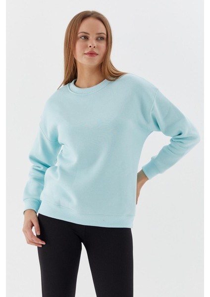 Üç Iplik Şardonlu Sweatshirt A.mavı modelleri